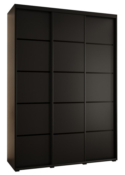 Szafa przesuwna 45 Cannes 4 180 czarny+czarny+czarny 185061