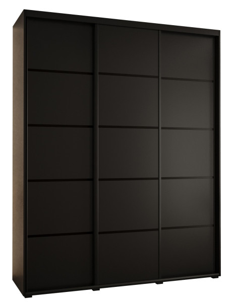 Szafa przesuwna 45 Cannes 4 190 czarny+czarny+czarny 185026