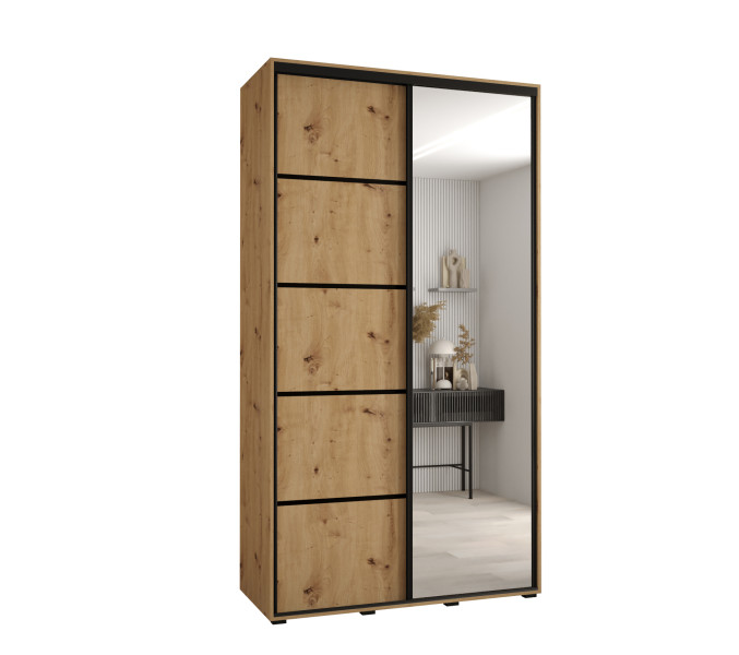 Szafa przesuwna 45 Cannes 5 140 artisan+artisan+czarny 759955