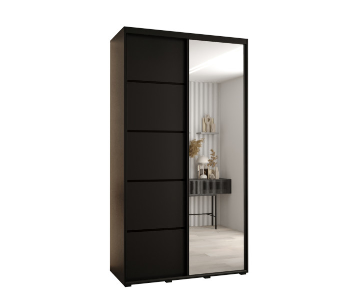 Szafa przesuwna 45 Cannes 5 140 czarny+czarny+czarny 760100
