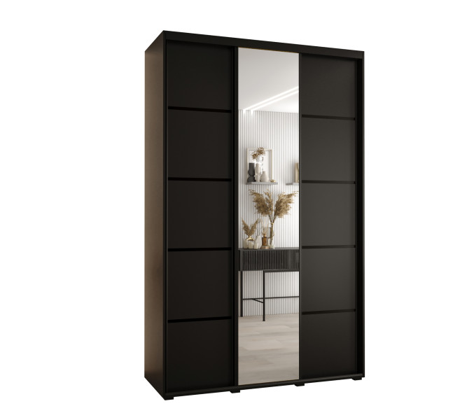 Szafa przesuwna 45 Cannes 5 150 czarny+czarny+czarny 760092