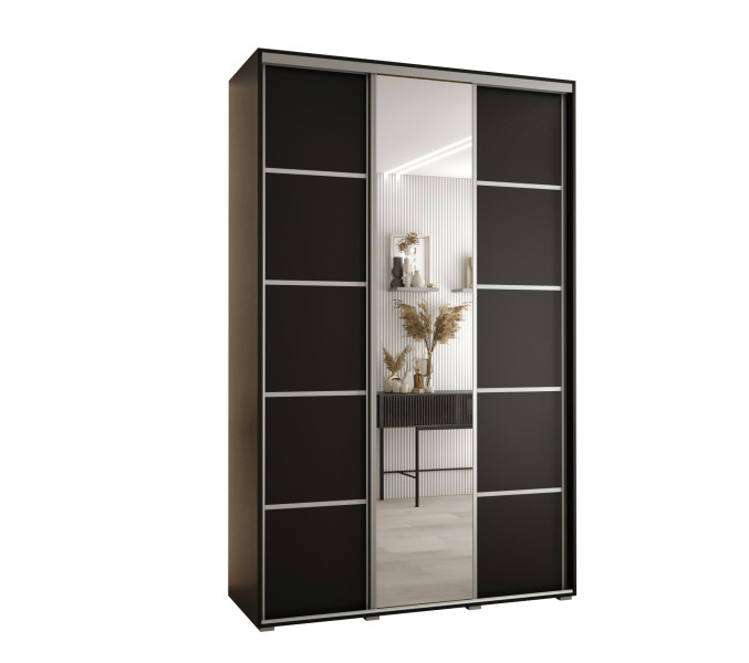 Szafa przesuwna 45 Cannes 5 150 czarny+czarny+srebrny 759950