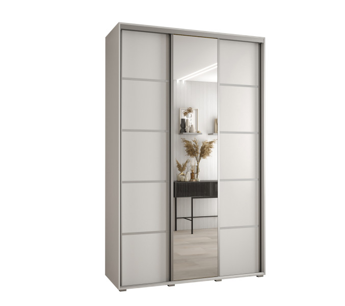 Szafa przesuwna 45 Cannes 5 160 biały+biały+srebrny 759952