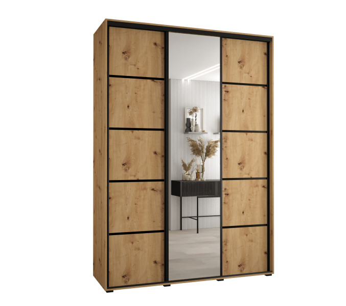 Szafa przesuwna 45 Cannes 5 170 artisan+artisan+czarny 760207