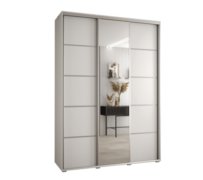 Szafa przesuwna 45 Cannes 5 170 biały+biały+srebrny 760197