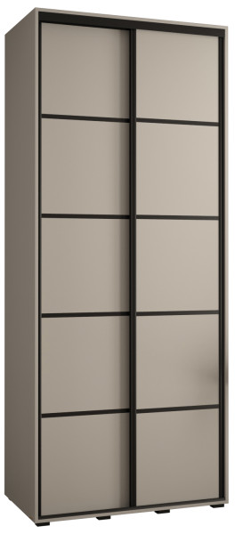 Szafa przesuwna 45 wysoka Dakota 4 100 kaszmir+kaszmir+czarn 181759