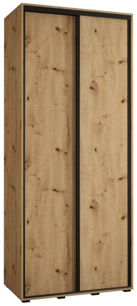 Szafa przesuwna 45 wysoka Davos 1 100 artisan+artisan+czarny 123955