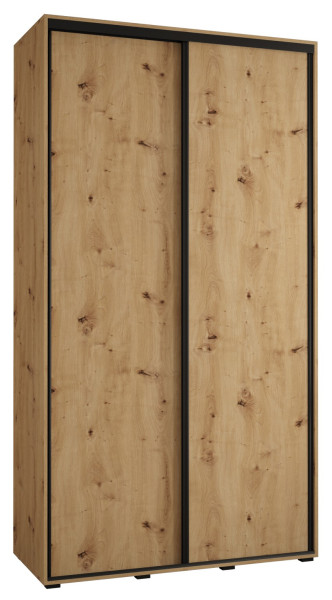 Szafa przesuwna 45 wysoka Davos 1 140 artisan+artisan+czarny 126985