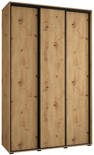 Szafa przesuwna 45 wysoka Davos 1 160 artisan+artisan+czarny 127345