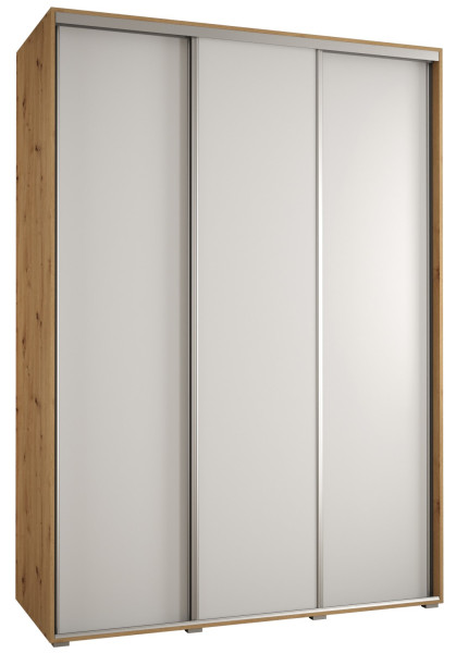 Szafa przesuwna 45 wysoka Davos 1 180 artisan+biały+srebrny 129645