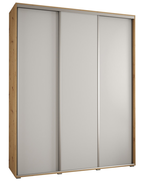 Szafa przesuwna 45 wysoka Davos 1 200 artisan+biały+srebrny 133935