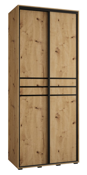 Szafa przesuwna 45 wysoka Davos 10 120 artisan+artisan+czarn 156245