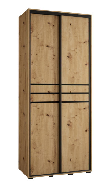 Szafa przesuwna 45 wysoka Davos 10 130 artisan+artisan+czarn 156447
