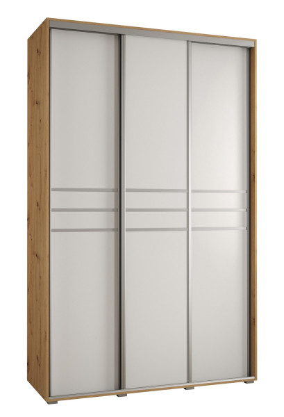 Szafa przesuwna 45 wysoka Davos 10 150 artisan+biały+srebrny 156047
