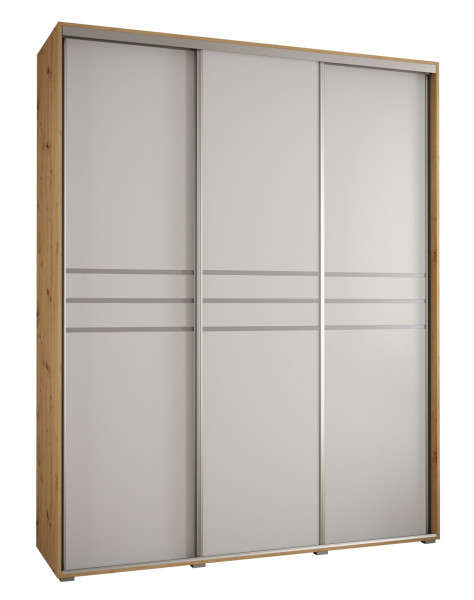 Szafa przesuwna 45 wysoka Davos 10 200 artisan+biały+srebrny 159979