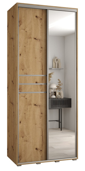 Szafa przesuwna 45 wysoka Davos 11 110 artisan+artisan+srebr 156510