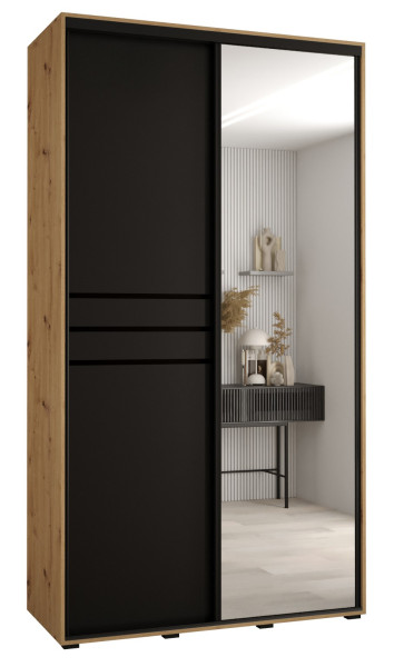 Szafa przesuwna 45 wysoka Davos 11 130 artisan+czarny+czarny 159483