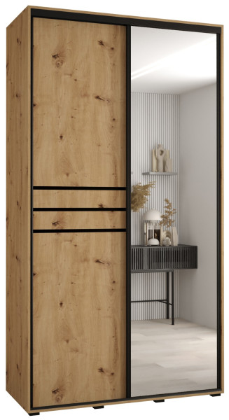 Szafa przesuwna 45 wysoka Davos 11 140 artisan+artisan+czarn 159579