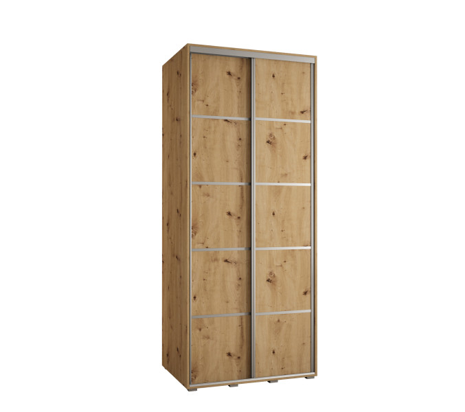 Szafa przesuwna 45 wysoka DAVOS 4 100 artisan+artisan+srebrny 760522