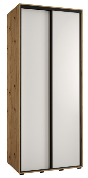 Szafa przesuwna 60 Cannes 1 100 artisan+biały+czarny 172117