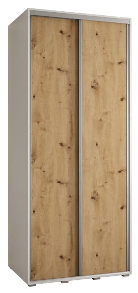 Szafa przesuwna 60 Cannes 1 100 biały+artisan+srebrny 172101
