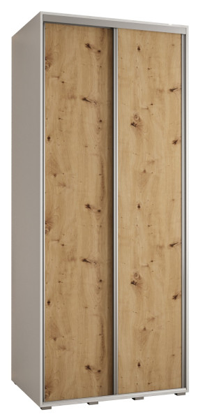 Szafa przesuwna 60 Cannes 1 120 biały+artisan+srebrny 172547