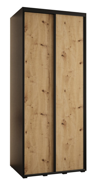 Szafa przesuwna 60 Cannes 1 120 czarny+artisan+czarny 172533