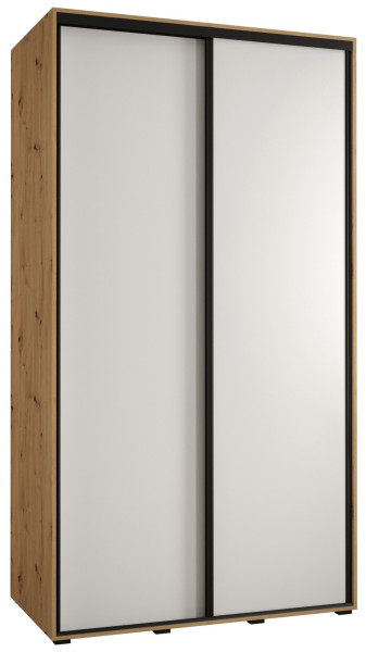Szafa przesuwna 60 Cannes 1 130 artisan+biały+czarny 172598