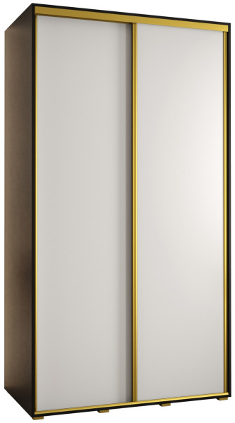 Szafa przesuwna 60 Cannes 1 130 czarny+biały+złoty 172549