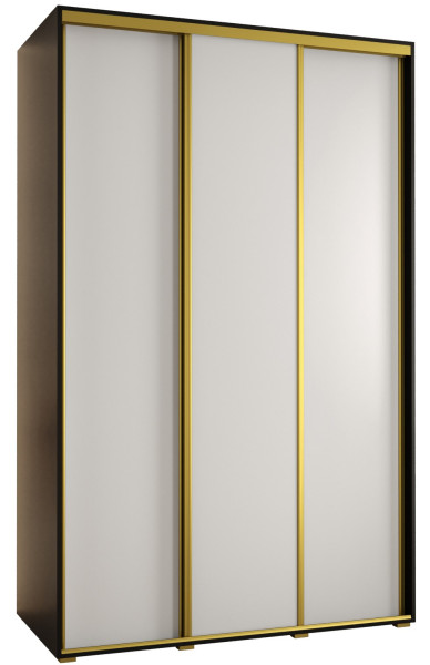 Szafa przesuwna 60 Cannes 1 150 czarny+biały+złoty 172395