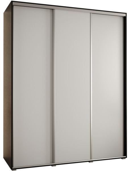 Szafa przesuwna 60 Cannes 1 200 czarny+biały+srebrny 176754