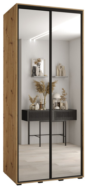 Szafa przesuwna 60 Cannes 2 110 artisan+artisan+czarny 172355