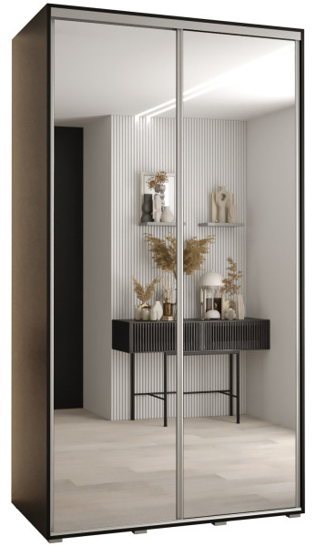Szafa przesuwna 60 Cannes 2 130 czarny+czarny+srebrny 172647