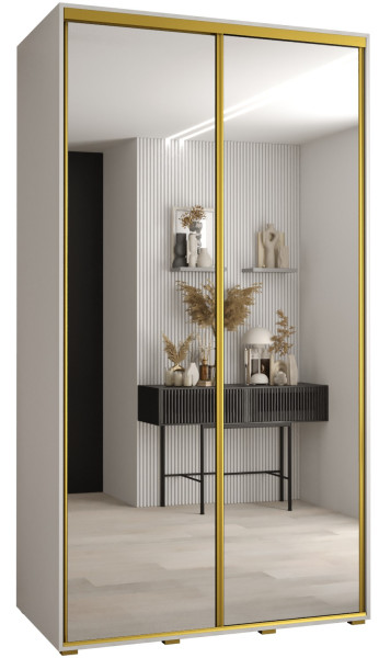 Szafa przesuwna 60 Cannes 2 140 biały+biały+złoty 172366