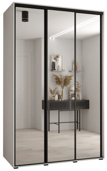 Szafa przesuwna 60 Cannes 2 150 biały+biały+czarny 172352
