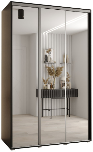 Szafa przesuwna 60 Cannes 2 150 czarny+czarny+srebrny 176595