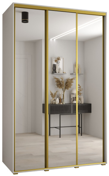 Szafa przesuwna 60 Cannes 2 160 biały+biały+złoty 176640