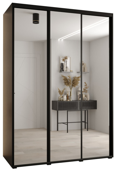Szafa przesuwna 60 Cannes 2 170 czarny+czarny+czarny 176611